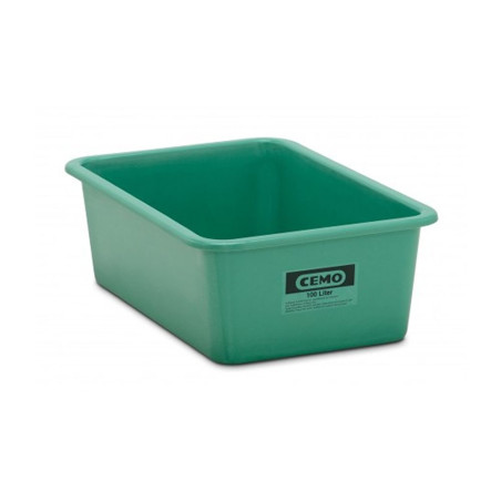 Contenedor GRP rectangular 100 litros modelo estándar verde